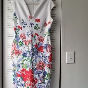 New York & Company Floral Print Midi Dress
